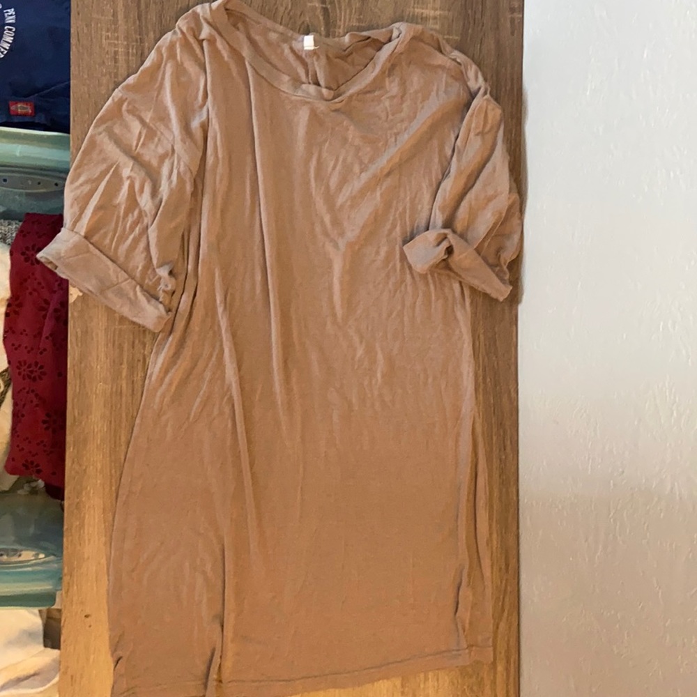 Tan mini dress